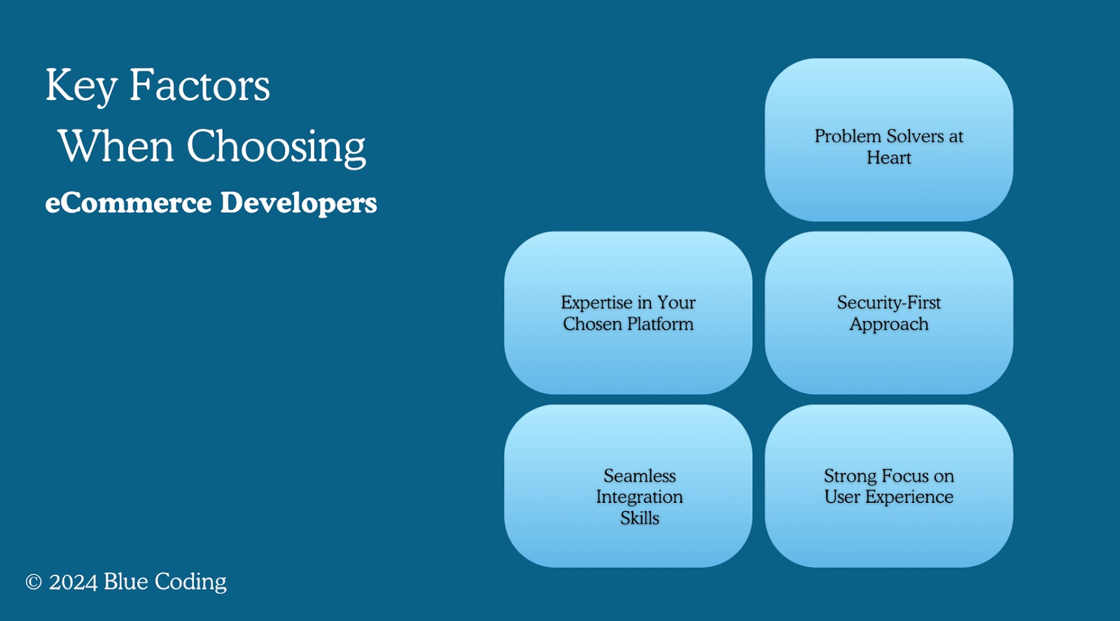 Key factors when choosing eCommerce developers