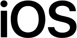 Hire iOS developers, a small white square showing the iOS logo