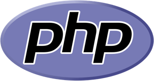 Hire PHP developers, a small white square showing the PHP logo