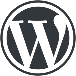 Hire Wordpress developers Hire Wordpress developers, a small white square showing the Wordpress logo